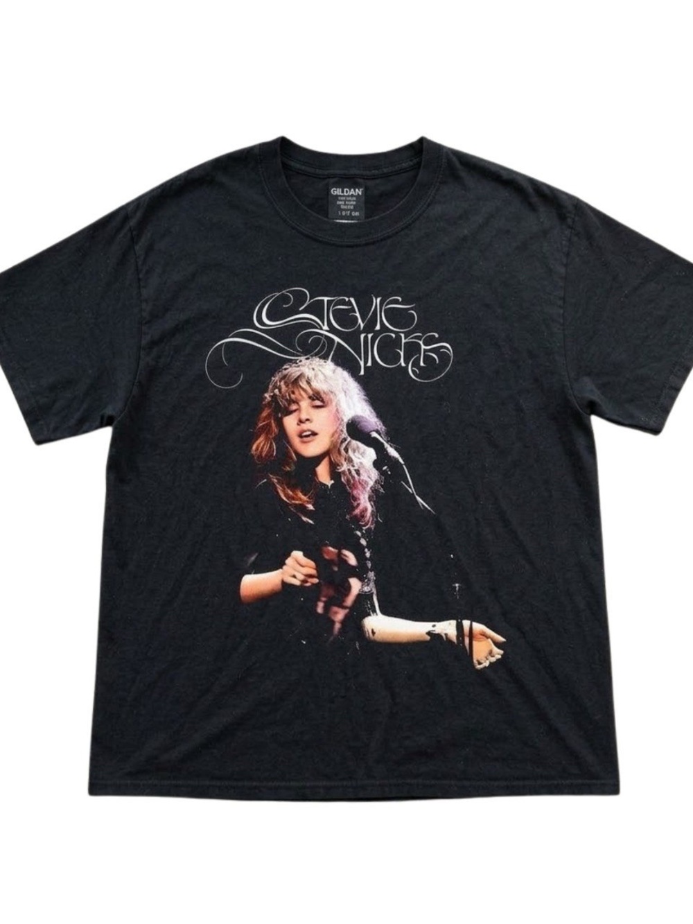 Gildan Stevie Nicks Black Graphic Tee - Kids